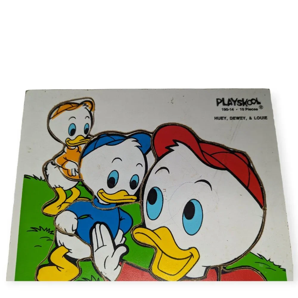 Vintage Playskool Disney Huey, Louie and Dewey Puzzle